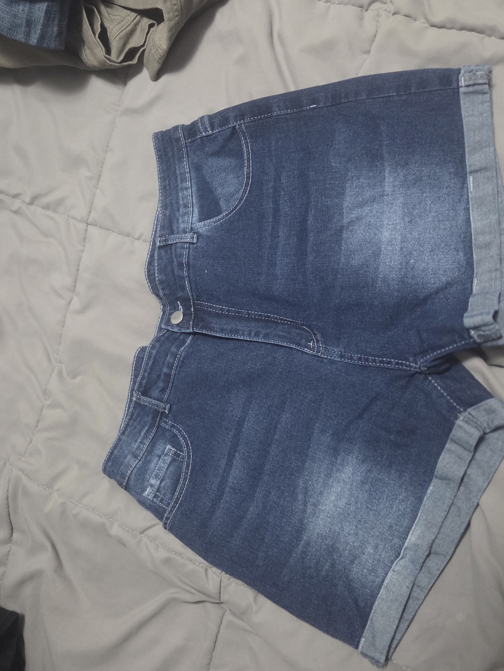 SHEIN Dark Blue Denim Jean Shorts